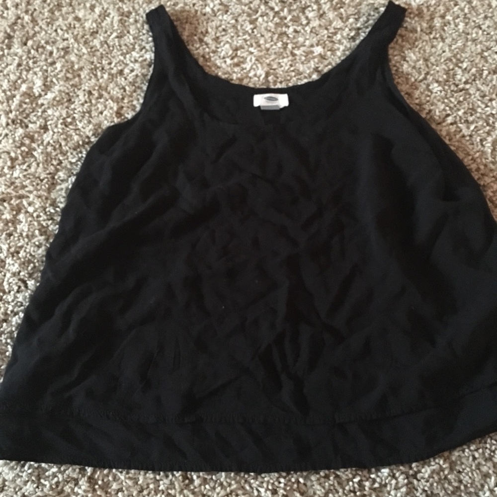 Black tank top